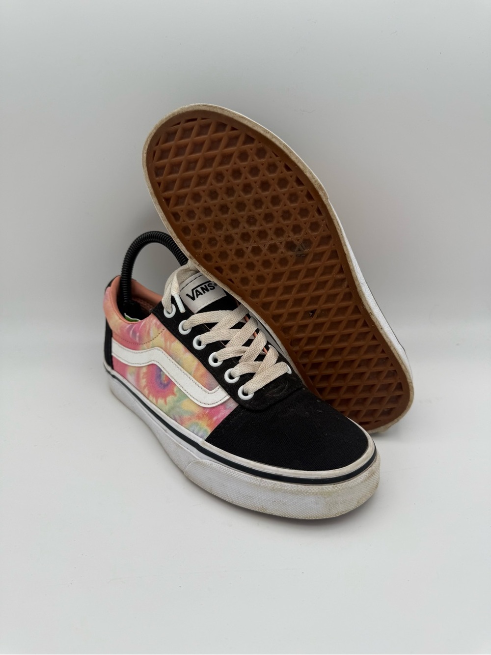 Women's‎ Vans Ward Salmon Pink Tie Dye Pastel Casual Canvas Skate Shoes Sz 6.5